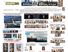 Tablet Screenshot of lawyers-bc.com